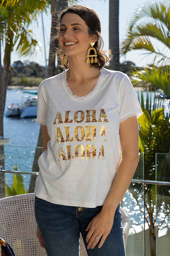 Aloha T-Shirt White